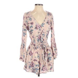 AMERICAN EAGLE Floral Bell Sleeve Romper